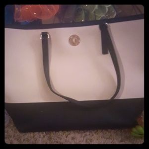 DKNY beige and black handbag